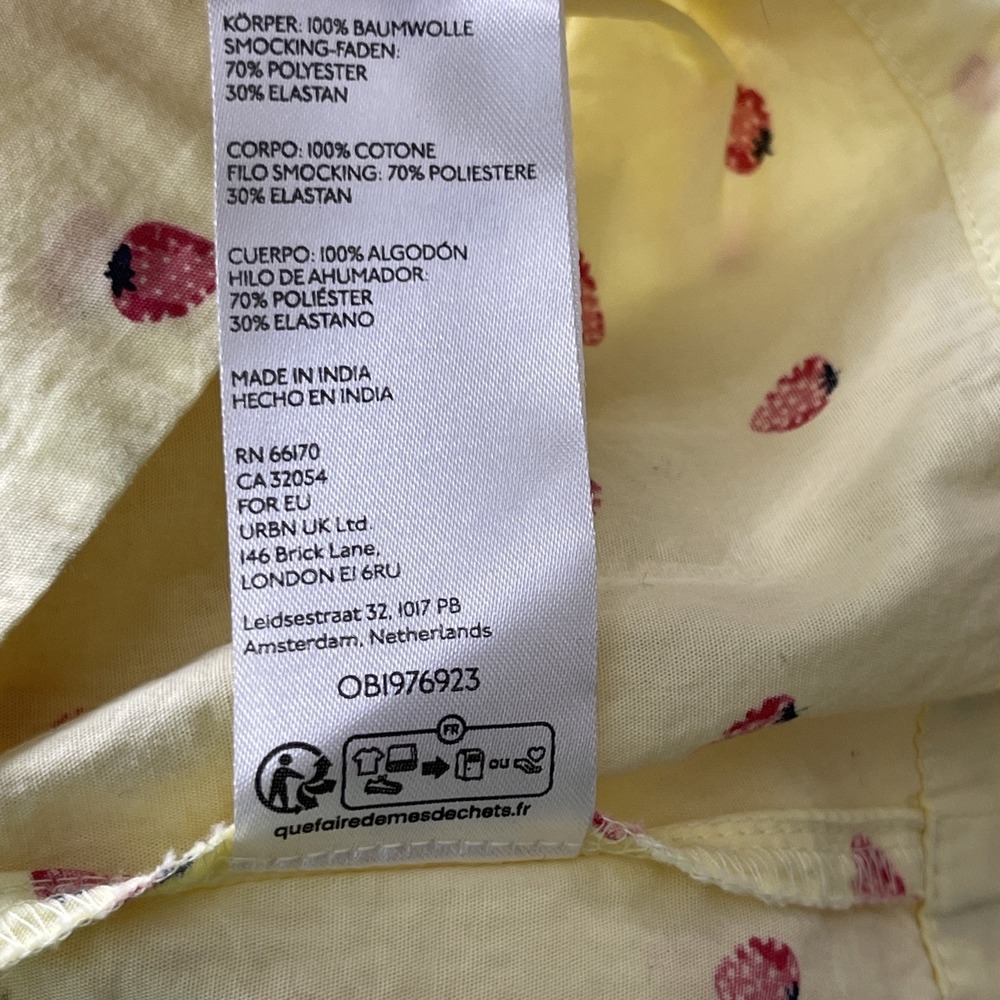 Free People Yellow Midi Dress with Strawberry Print - Picture 15 of 15